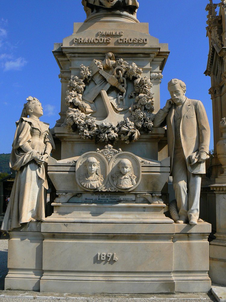 Grab auf einem alten Friedhof in Nizza