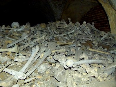 Beinhaus oder Ossuarium in Maria Kulm in Tschechien