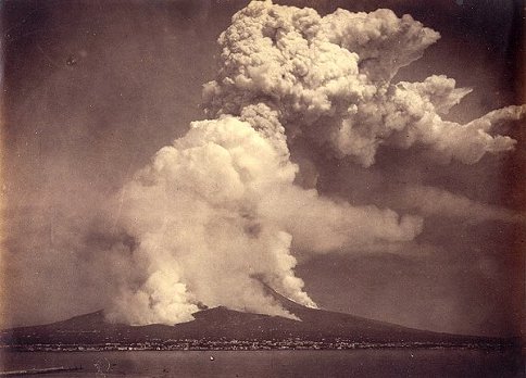 Der Ausbruch des Vesuvs im Jahr 1872
