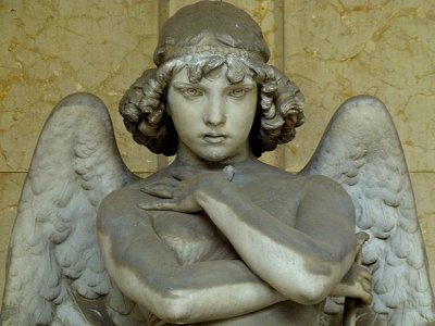 Engel auf dem Friedhof Staglieno bei Genua