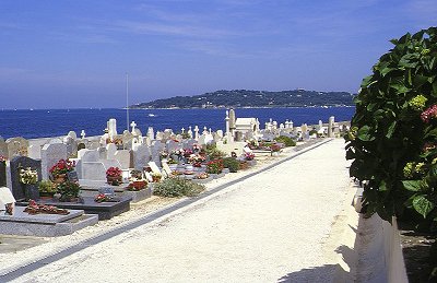 Der Friedhof von St-Tropez an der Cote d'Azur